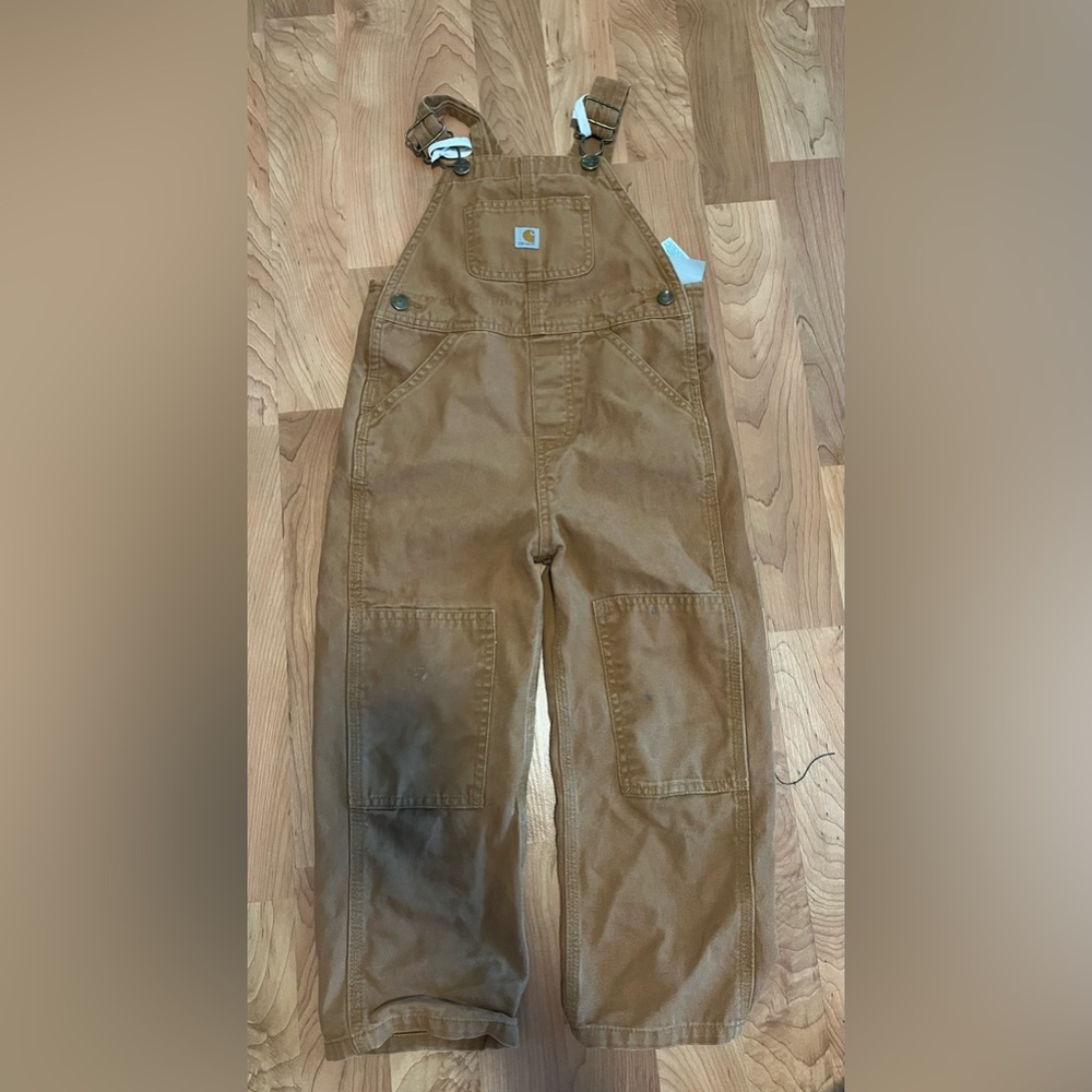 Carhart 4T Kids Overalls in Brown